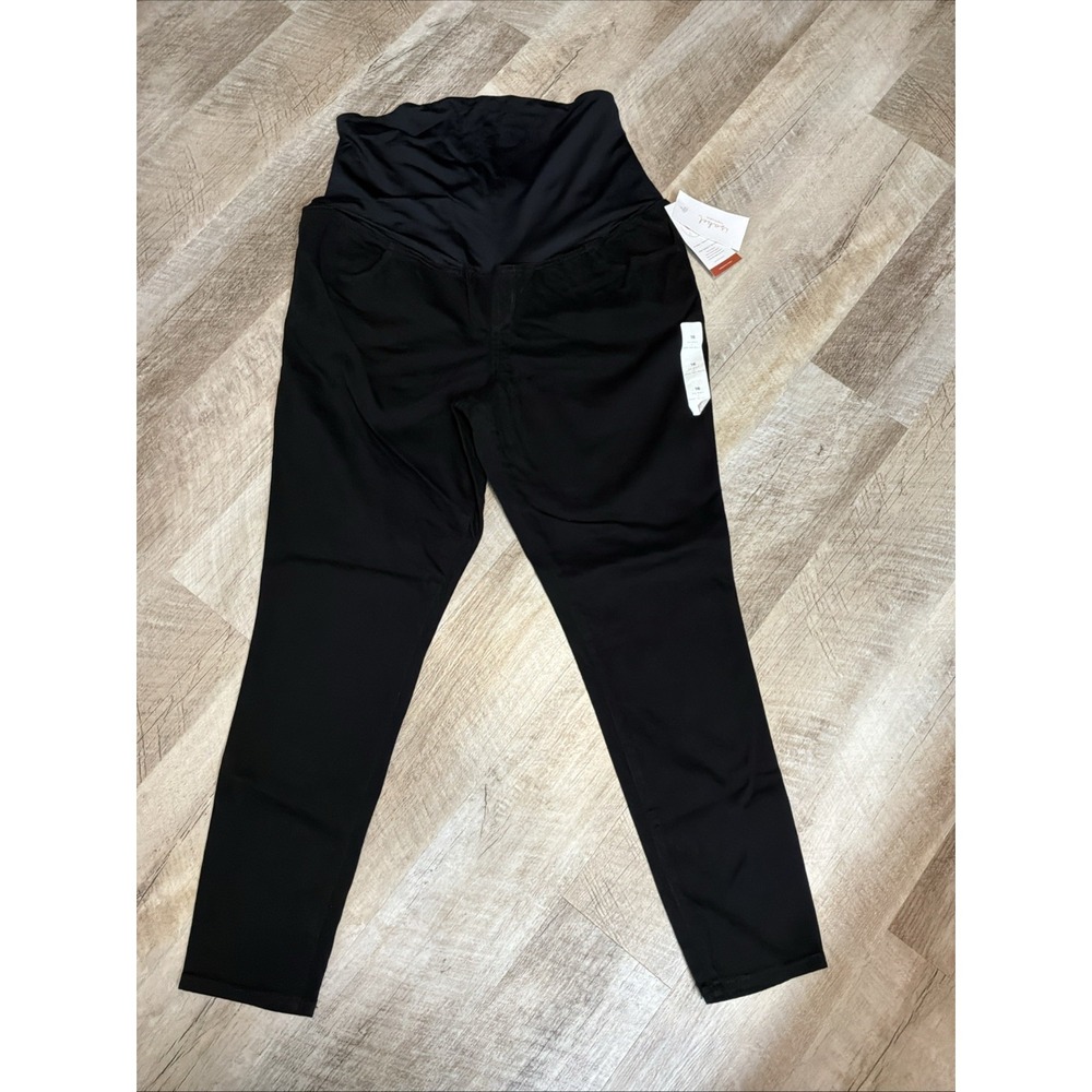 NEW Isabel Maternity Black Skinny Jeans Jegging Size 14 Over The Belly